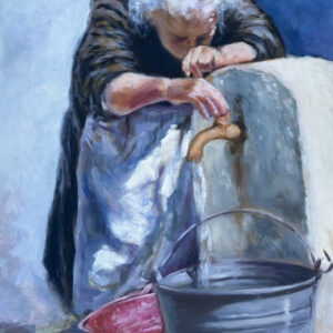 Vieja en la fuente